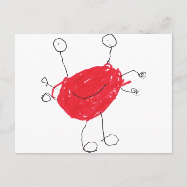 Funny Monster Postcard (Front)