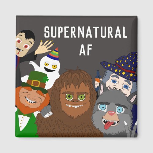 Funny Monster Selfie  Supernatural AF Magnet