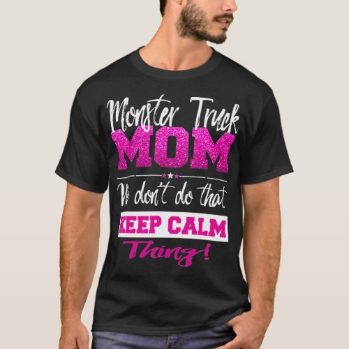 Funny Monster Truck Mom Big size Car Lover Mother  T_Shirt