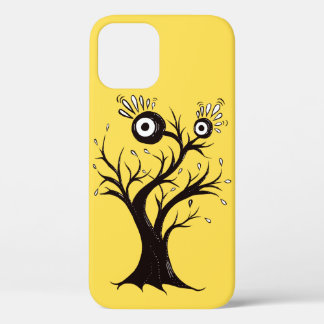 Funny Monster Weird Yellow iPhone 12 Case