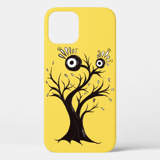 Funny Monster Weird Yellow Case-Mate iPhone Case (Back)