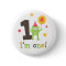 Funny monster with balloon and cupcake I am one