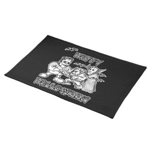 Funny Monsters - Happy Halloween Cloth Placemat