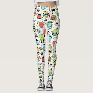 Funny monsters leggings