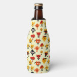 Funny monsters pattern bottle cooler