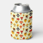 Funny monsters pattern can cooler