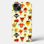 Funny monsters pattern iPhone 13 case