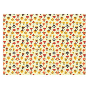 Funny monsters pattern tablecloth