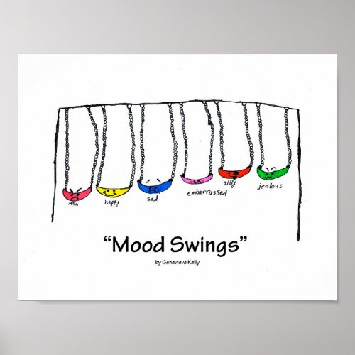 Funny Mood Swings Poster