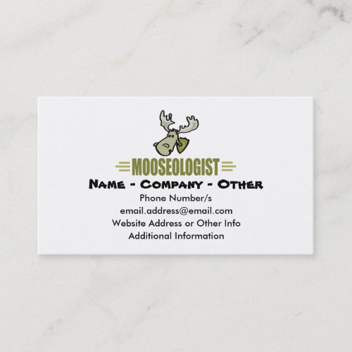 Funny Moose Business Card