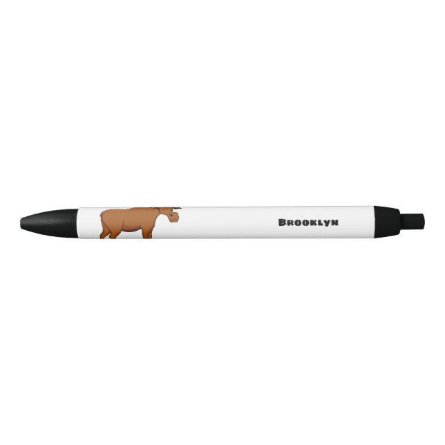 Funny moose cartoon illustration pen (Front)