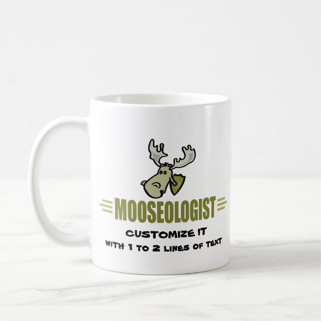 Funny Moose Coffee Mug (Left)