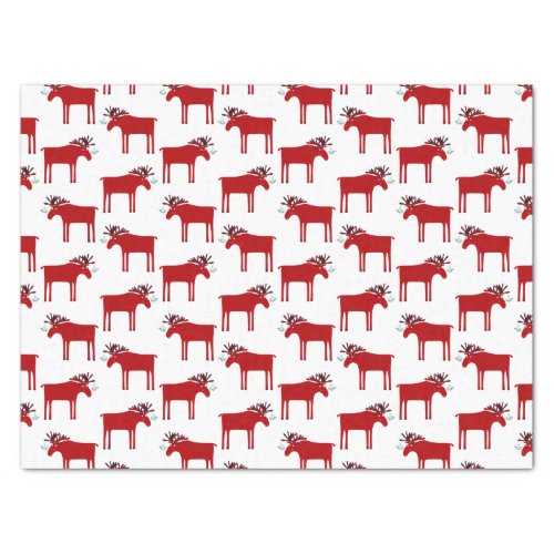 Funny Moose Holiday  Tissue Paper