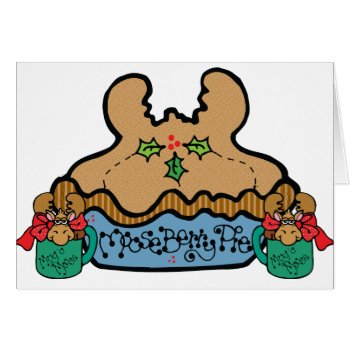 Funny Moose Humor Christmas Card 