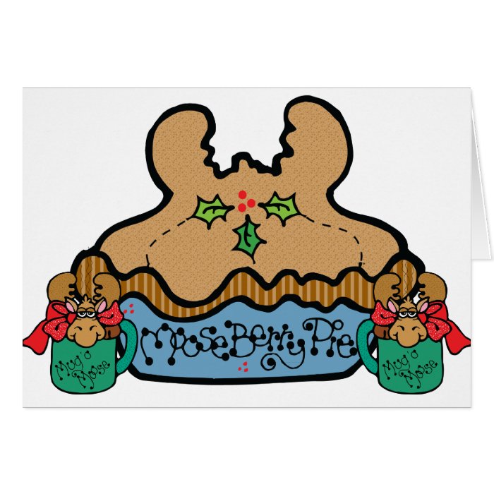 Funny Moose Humor Christmas Card