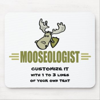 Funny Moose Mouse Pad by OlogistShop at Zazzle