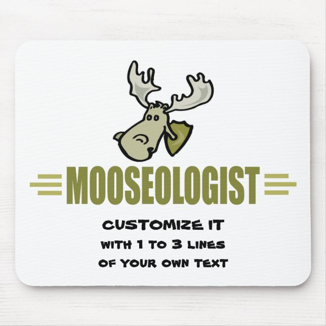 Funny Moose Mouse Pad (Front)