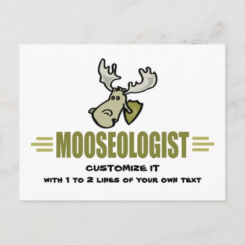 Funny Moose Postcard