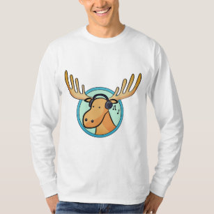 Men's Moose Longsleeve T-Shirts | Zazzle