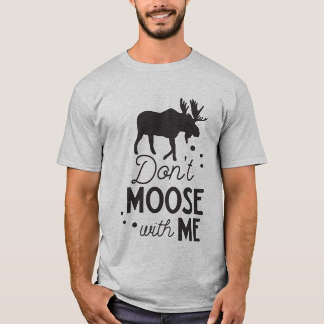 funny moose word art T-Shirt (Front)
