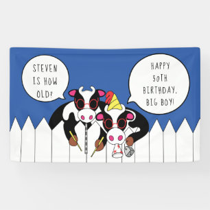 Funny Moosicians Personalize Party Banner