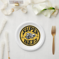 Funny Mopar - Charger Tic Toc Tach Round Clock Paper Plates | Zazzle