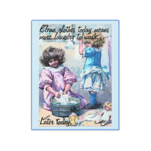 Funny More Laundry Today Metal Wall Art