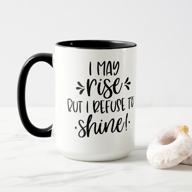 Funny Morning Coffee Mug (With Donut)