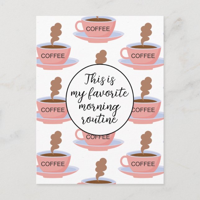 Funny Morning Coffee Postcard (Front)