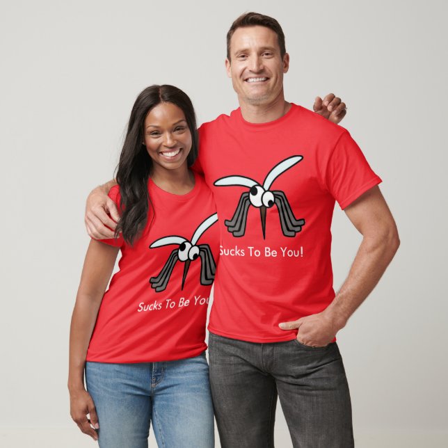 Funny Mosquito Flying Sucks to Be You Dark Unisex T-Shirt (Unisex)
