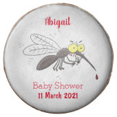 Funny mosquito insect cartoon illustration chocolate covered oreo (Front)
