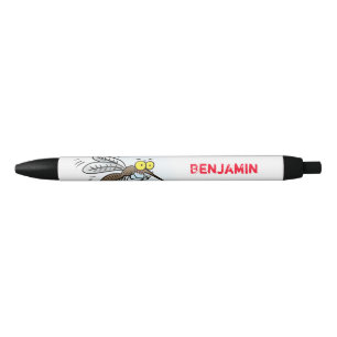 Funny mosquito insect cartoon illustration pen