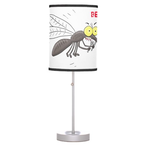 Funny mosquito insect cartoon illustration table lamp