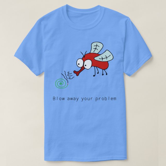 Funny Mosquito  T-Shirt (Design Front)