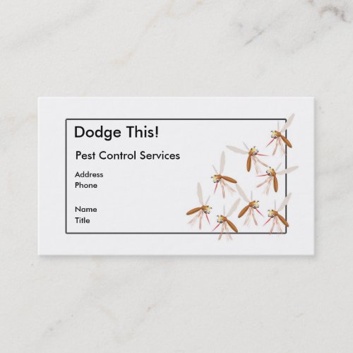 Dodge This! Pest Control - Border - Business Business Card