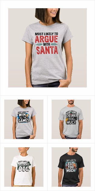 Funny Most Likely To Quote T-Shorts, Stickers Gift