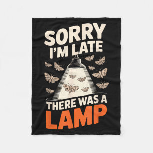 Funny Moth Collector Collecting Ledopterology Men  Fleece Blanket