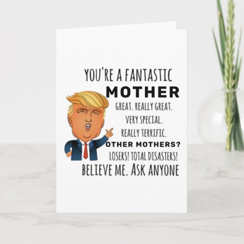 Funny Mother Birthday Best Gift Card