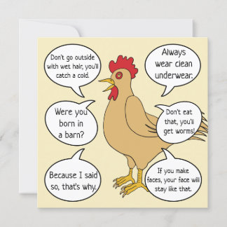 Funny Mother Hen Advice Mother's Day