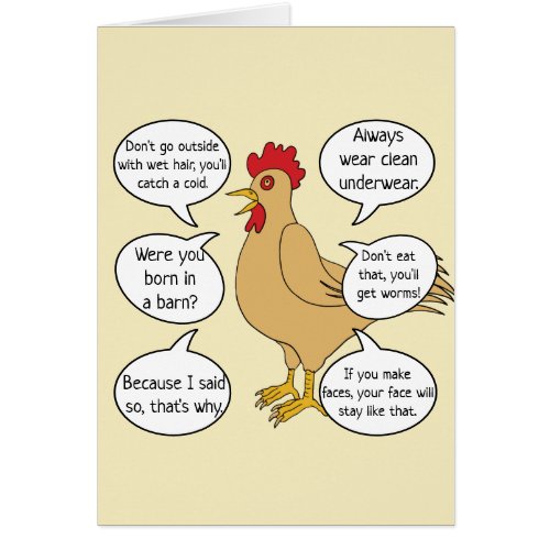 Funny Mother Hen Advice Mothers Day