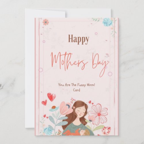 Funny Mother Hood Mothers Day Thank You Card
