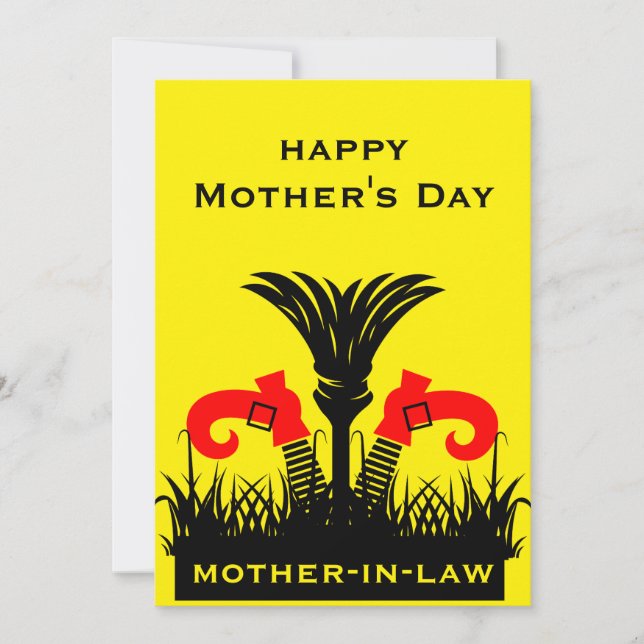 Funny Mother In Law  Card (Front)