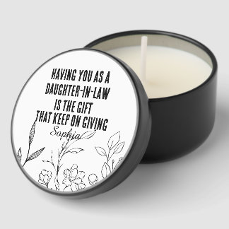 Funny Mother-in-Law gift, from mother-in-law Mini Candle Favors