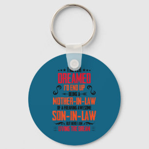 Funny Mother In Law Son In Law Quote Men Women  Keychain