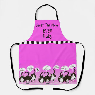 Funny Mother’s Day Apron from Cats – Best Cat Mom