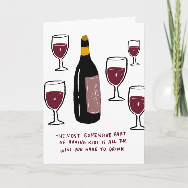 Funny Mother’s Day Card | All The Wine (Front)