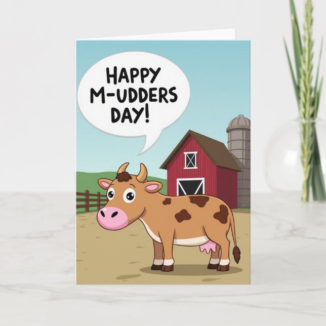Funny Mothers Day Animal Card (Front)