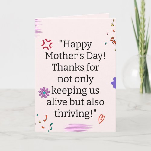 FUNNY MOTHERS DAY CARD