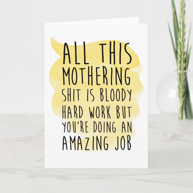 funny mother's day card (Front)