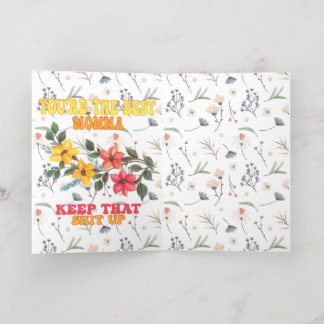 Funny Mother's Day Card flowers Elegant Wedding In